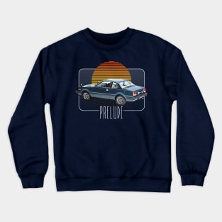 Honda Prelude  /// Retro Classic Car Lover Design Crewneck Sweatshirt